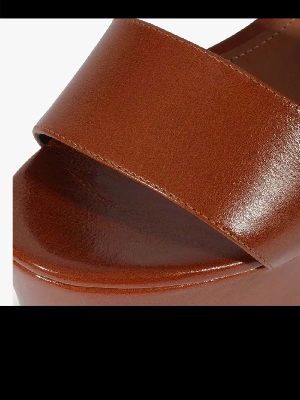 Platform Block Heel Sandals - Brown